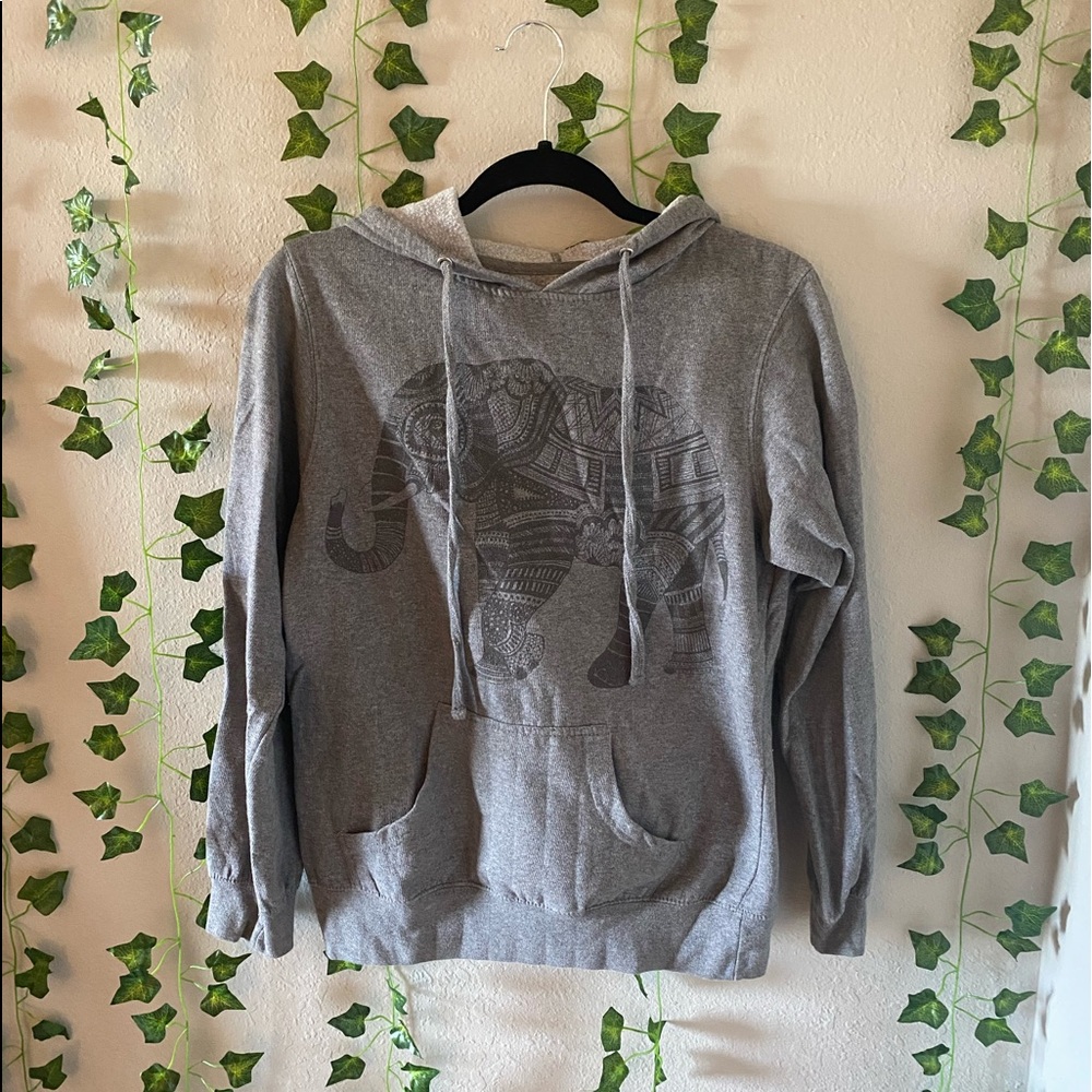 Elephant Printed Hoodie